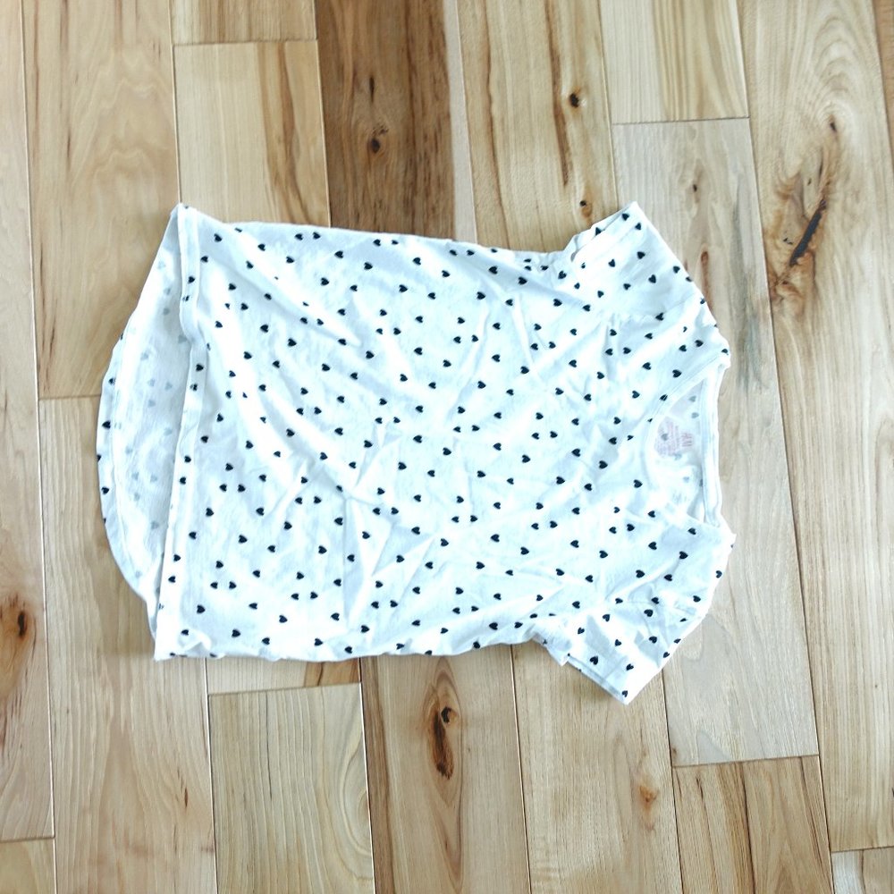 H&M, Black polka dotted Hearts, t-shirt